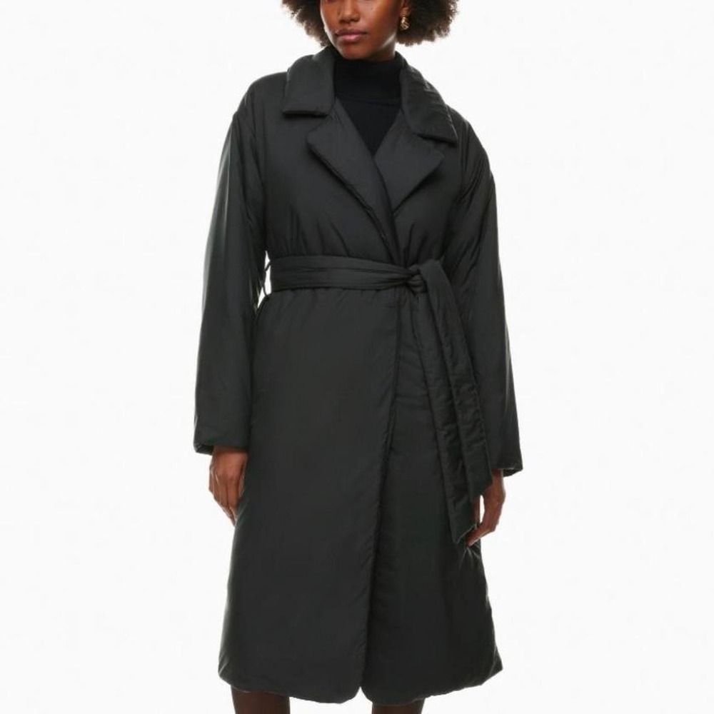 Aritzia Babaton Fairbanks black puffer coat with Primaloft insulation. Size S